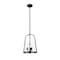 Z-Lite Archis Pendant, 3-Light, 12 In.W x 15.5 In.H, Matte Black/Clear 3041P12-MB - alternate 2
